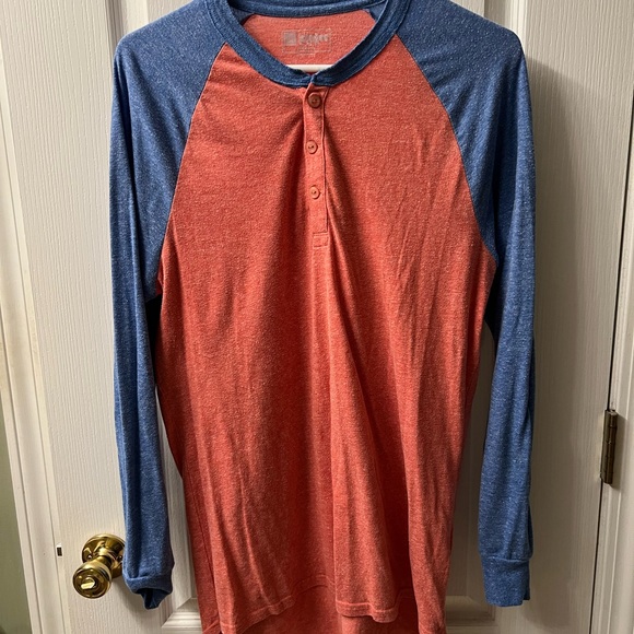 LuLaRoe Long Sleeve Randy Top- Red and Blue - Picture 1 of 3